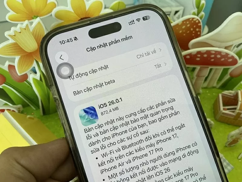Bản cập nhật iOS 26.0.1 khắc phục hàng loạt sự cố trên iPhone. Bản cập nhật iOS 26.0.1 khắc phục hàng loạt sự cố trên iPhone.
