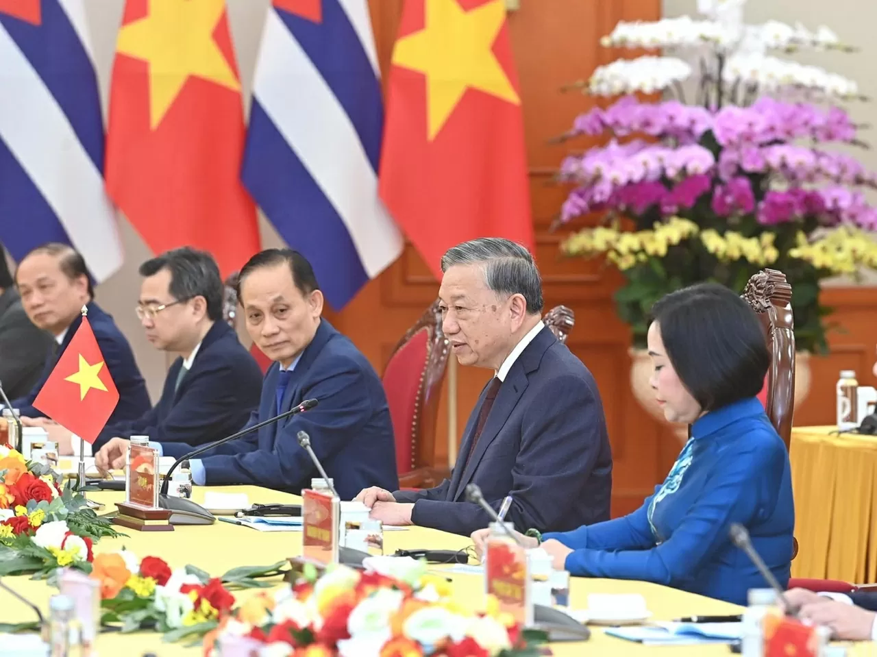 Tổng Bí thứ Tô Lâm phát biểu tại buổi gặp mặt. (Ảnh: Đăng Khoa)