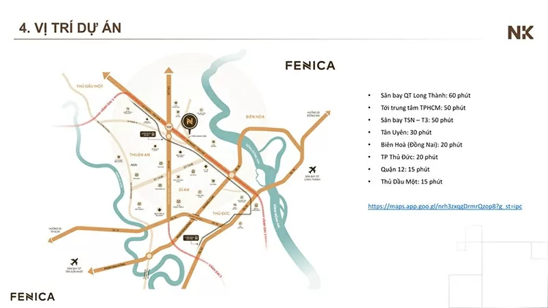 Vị trí Fenica đắc địa.