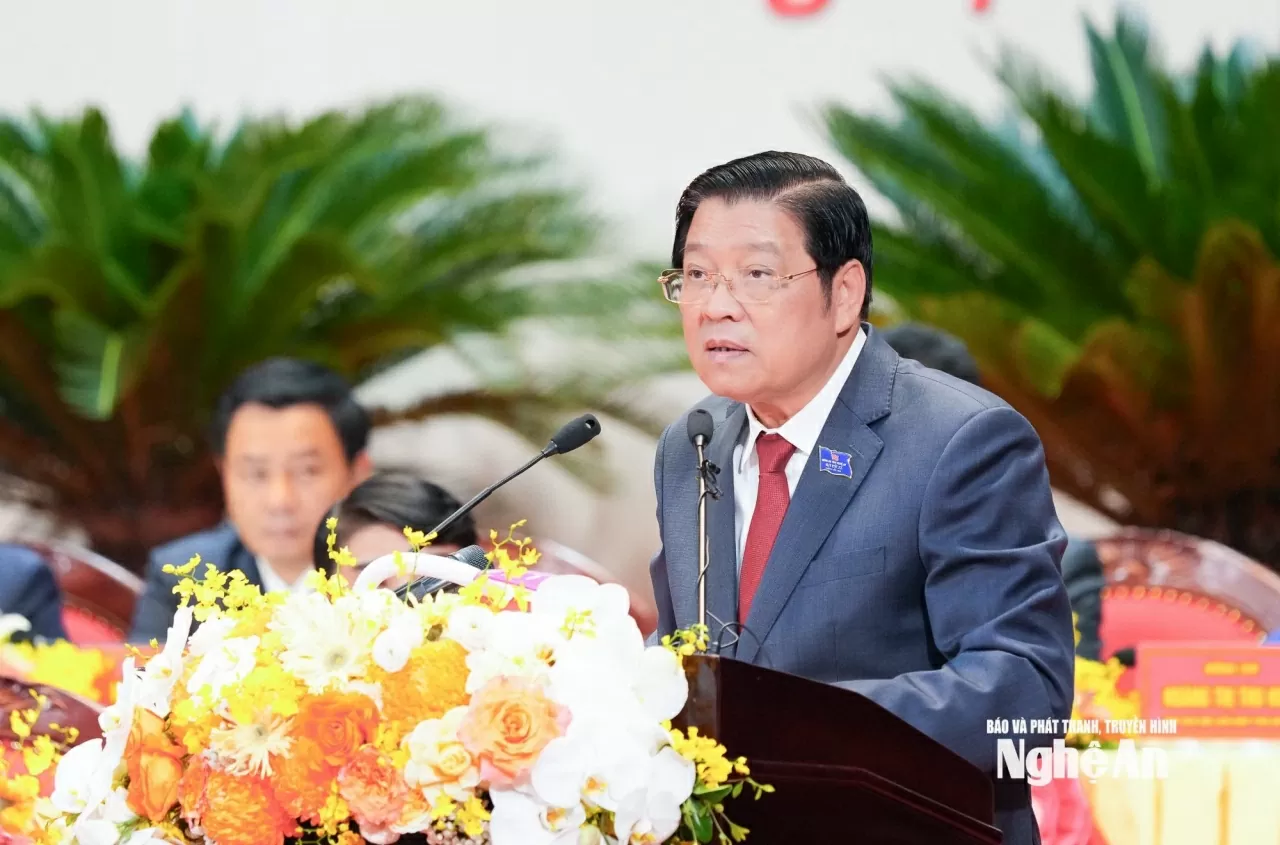 Khai mạc trọng thể Đại hội đại biểu Đảng bộ tỉnh Nghệ An lần thứ XX, nhiệm kỳ 2025-2030