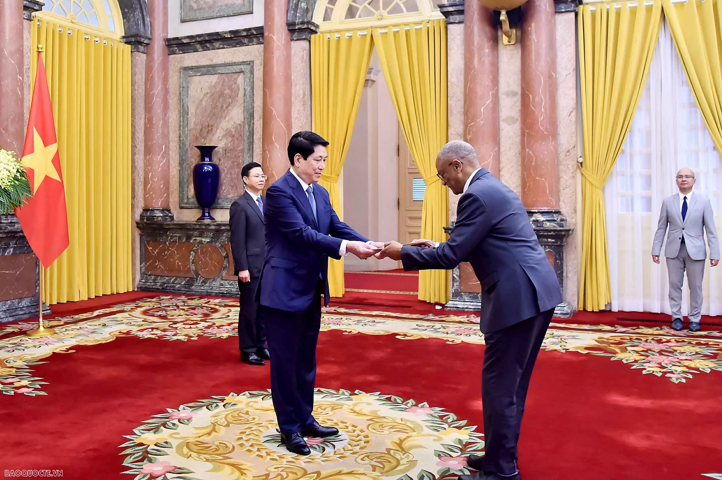 Chủ tịch nước Lương Cường tiếp các Đại sứ nước ngoài trình Quốc thư Chủ tịch nước Lương Cường tiếp Đại sứ các nước trình Quốc thư