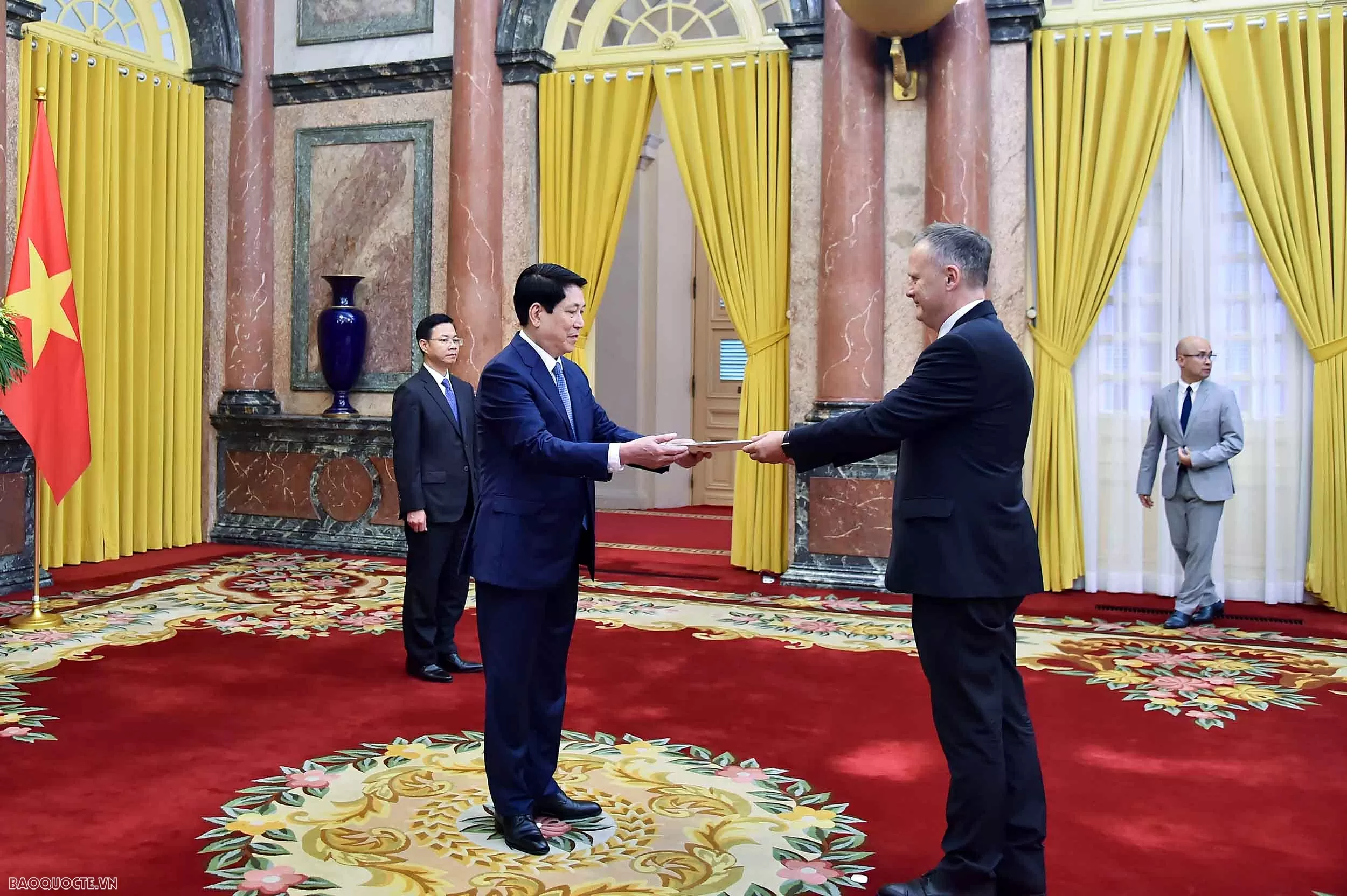 Chủ tịch nước Lương Cường tiếp các Đại sứ nước ngoài trình Quốc thư Chủ tịch nước Lương Cường tiếp Đại sứ các nước trình Quốc thư