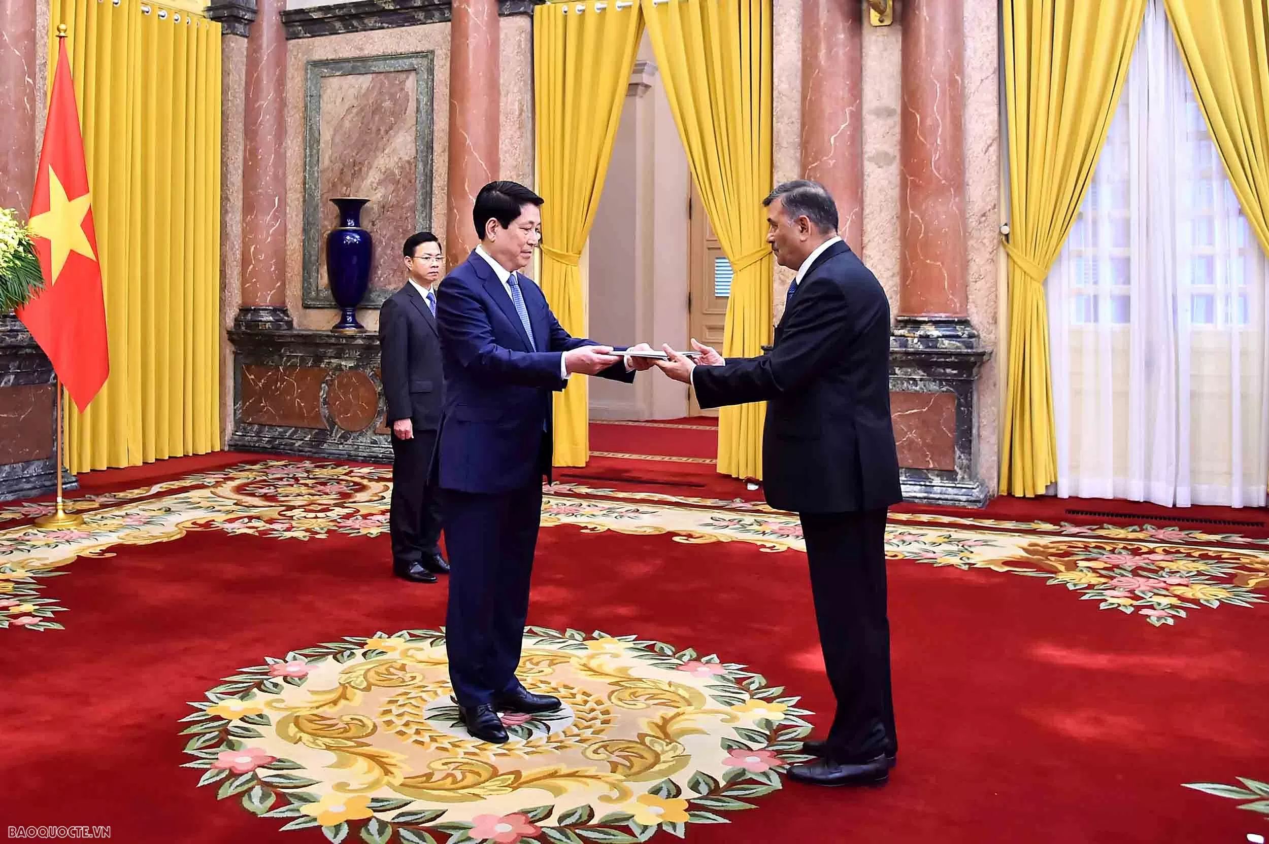 Chủ tịch nước Lương Cường tiếp các Đại sứ nước ngoài trình Quốc thư Chủ tịch nước Lương Cường tiếp Đại sứ các nước trình Quốc thư