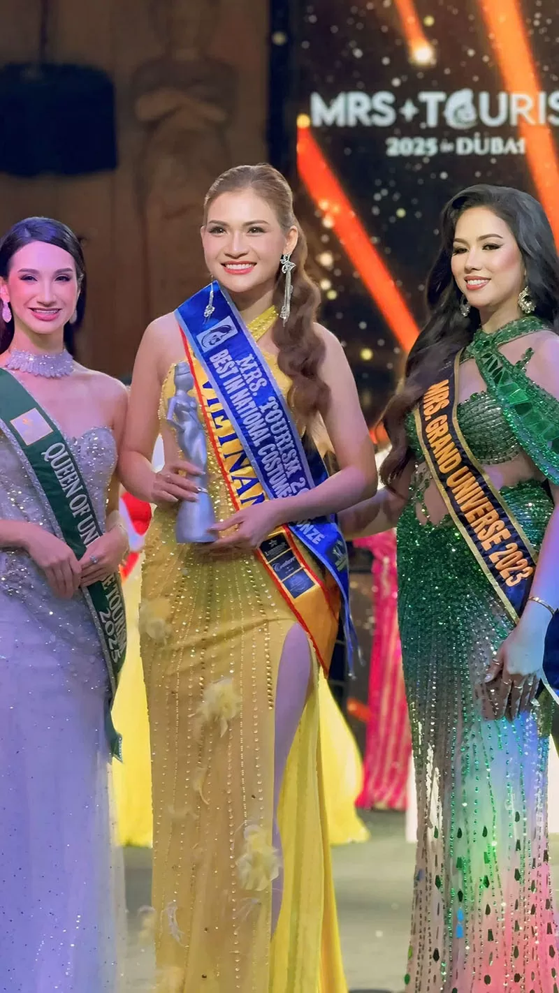 Mạc Minh đăng quang Mrs Tourism World 2025: Dấu ấn lịch sử của nhan sắc Việt