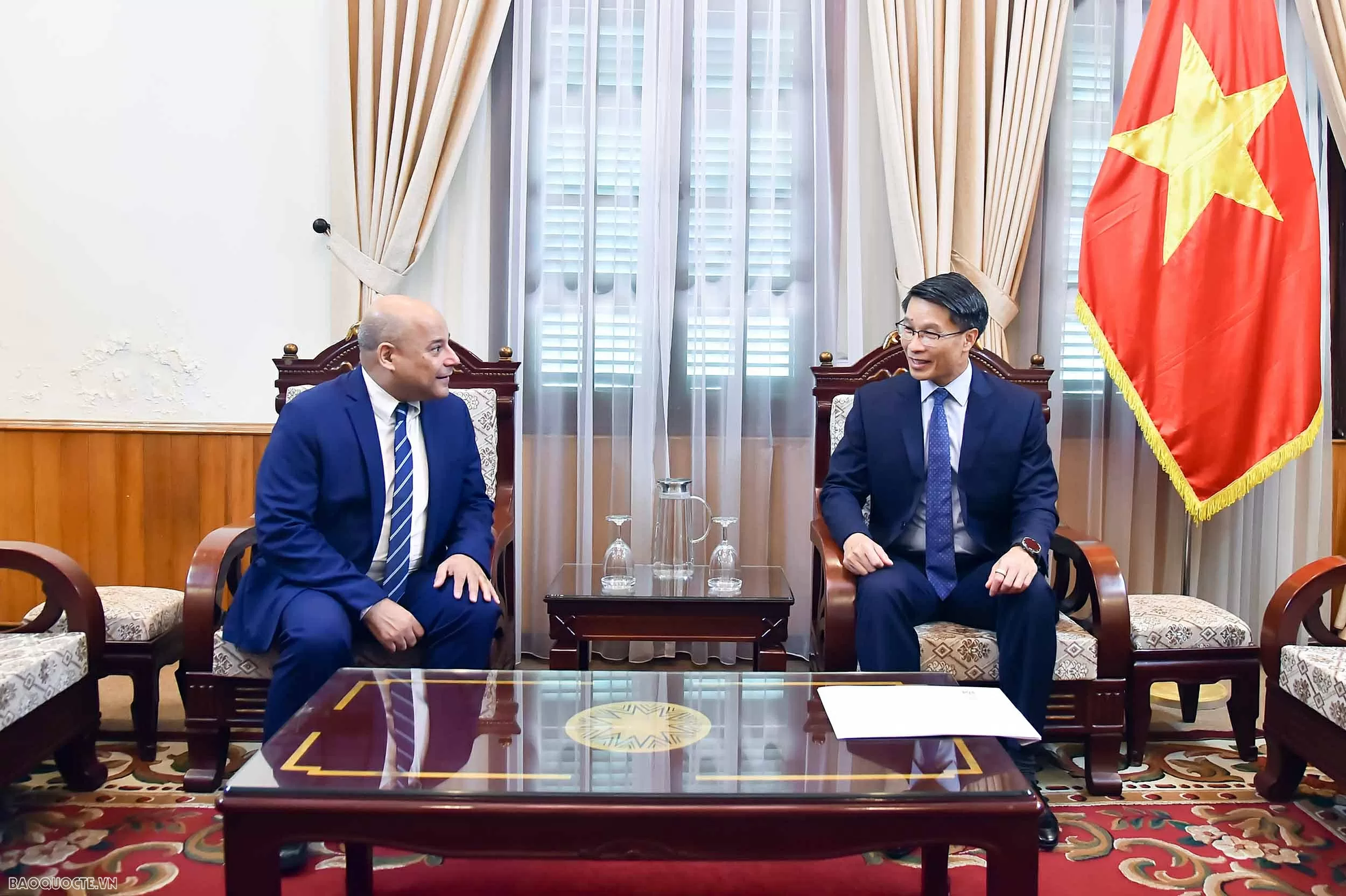 Cục Lễ tân Nhà nước và Phiên dịch đối ngoại tiếp nhận bản sao Thư uỷ nhiệm bổ nhiệm Đại sứ Ai Cập tại Việt Nam Bộ Ngoại giao tiếp nhận bản sao Thư ủy nhiệm bổ nhiệm Đại sứ Ai Cập tại Việt Nam