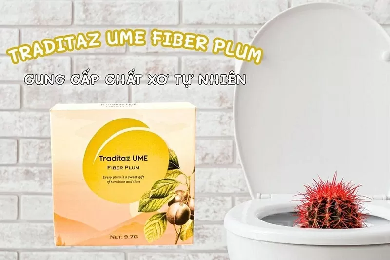 Traditaz Ume Fiber Plum - Quả mơ cung cấp chất xơ từ tự nhiên