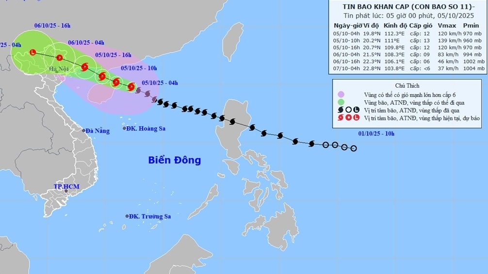 du bao thoi tiet hom nay 510 bac bo ngay nang den dem vung nui va trung du mua to den rat to bao so 11 cach quang ninh khoang gan 250km