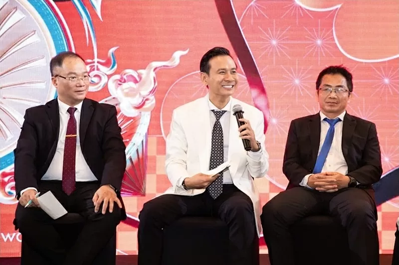 Ban  tổ chức chia sẻ tại buổi họp báo.