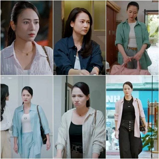 Diễn viên Việt Hoa thời trang sơ mi dáng rộng, quần jean năng động trong phim 'Gió ngang khoảng trời xanh'