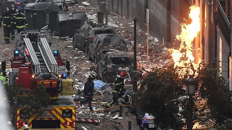 Tây Ban Nha: Sập tòa nhà 6 tầng, 4 người thiệt mạng