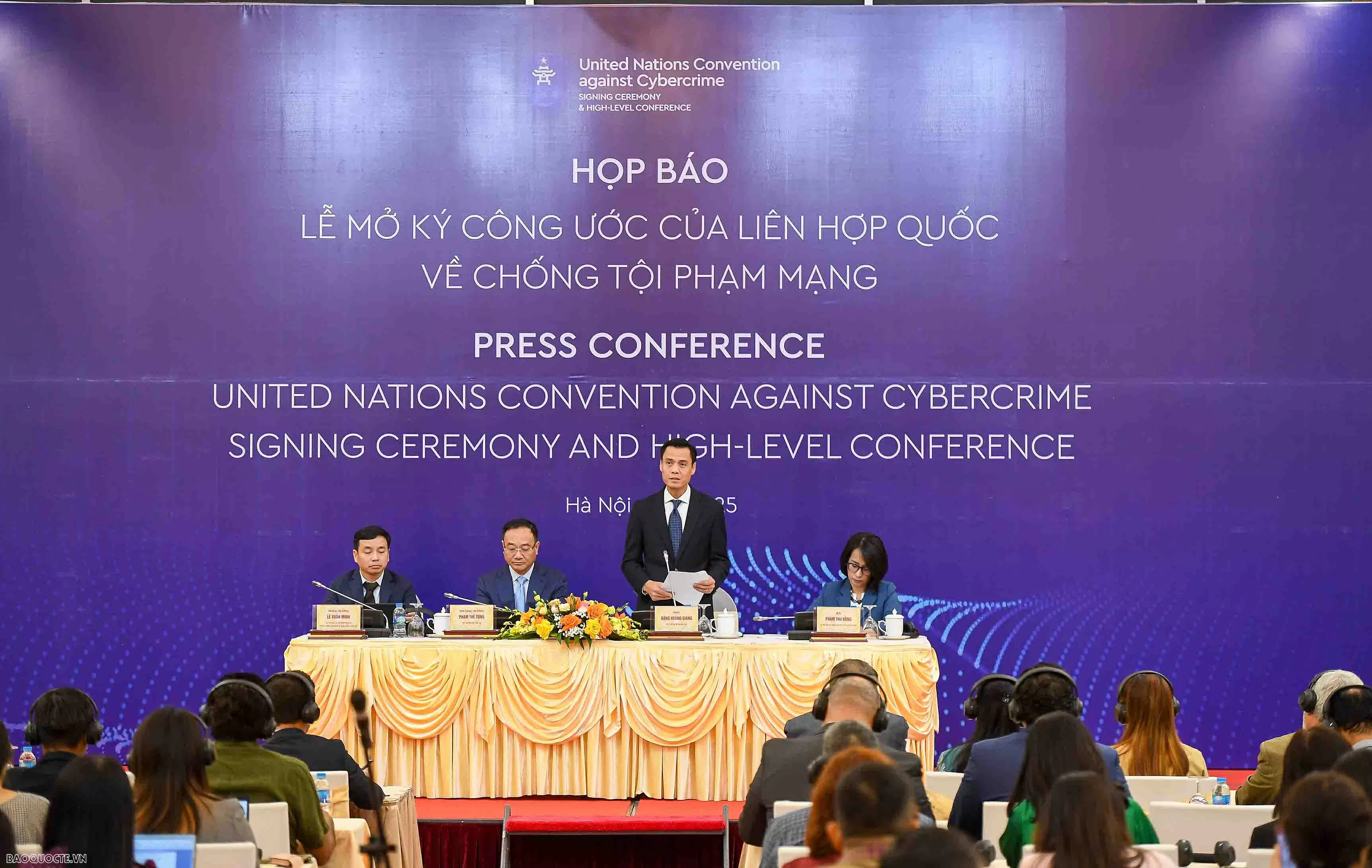 Công ước Hà Nội đánh dấu bước tiến toàn cầu trong hợp tác phòng, chống tội phạm mạng Công ước Hà Nội đánh dấu bước tiến toàn cầu trong hợp tác phòng, chống tội phạm mạng