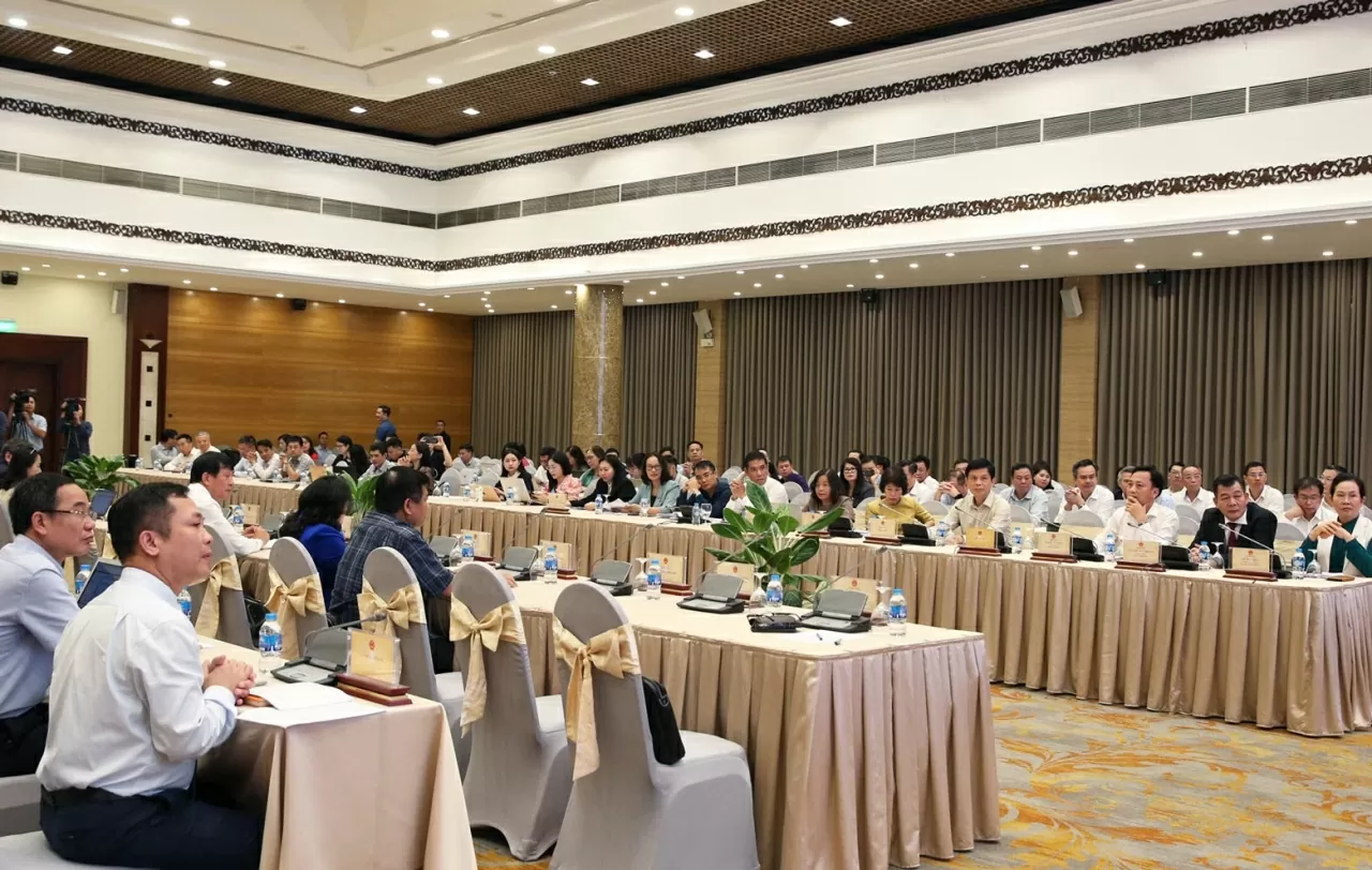 Toàn cảnh buổi họp báo. (Ảnh: Thành Long)