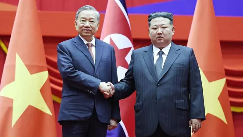 Lễ đón Tổng Bí thư Tô Lâm thăm cấp Nhà nước Cộng hòa Dân chủ Nhân dân Triều Tiên