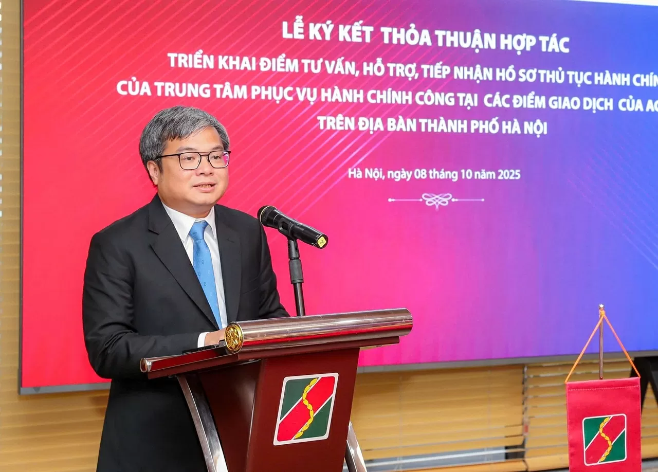 Ông Trương Việt Dũng - Phó Chủ tịch UBND TP Hà Nội phát biểu tại lễ ký kết.