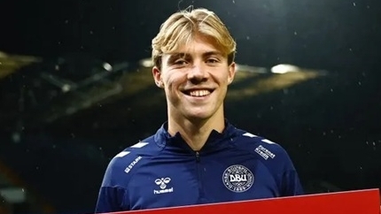 Rasmus Hojlund lập cú đúp, tuyển Đan Mạch đại thắng 6-0