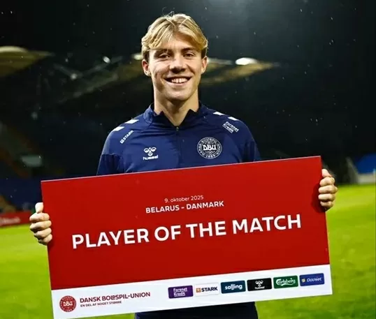Rasmus Hojlund lập cú đúp, tuyển Đan Mạch đại thắng 6-0