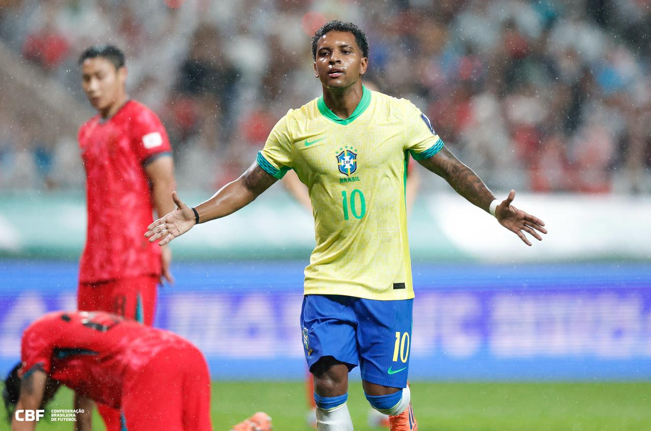 Brazil thắng đậm Hàn Quốc: Hồi sinh bóng đá đẹp dưới thời Ancelotti Rodrygo Han Quoc Brazil.jpeg
