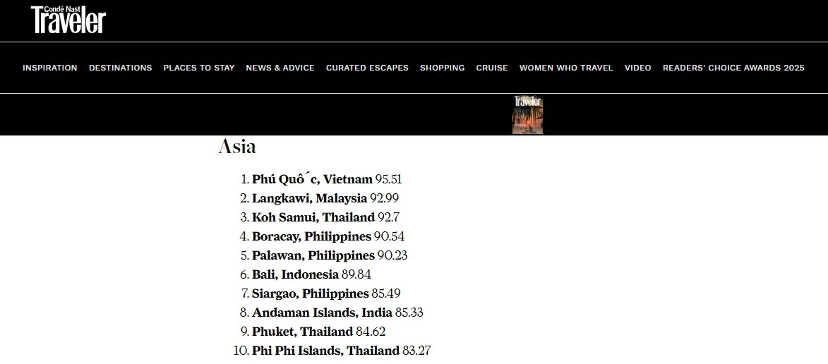 Phú Quốc: Hòn đảo đẹp nhất châu Á và top 3 toàn cầu