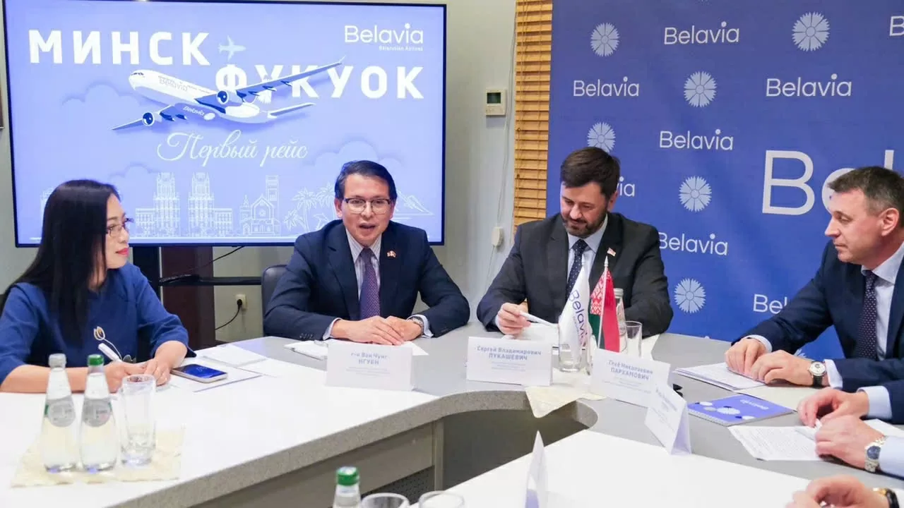 Hàng không quốc gia Belarus khai trương đường bay thẳng đầu tiên tới Việt Nam