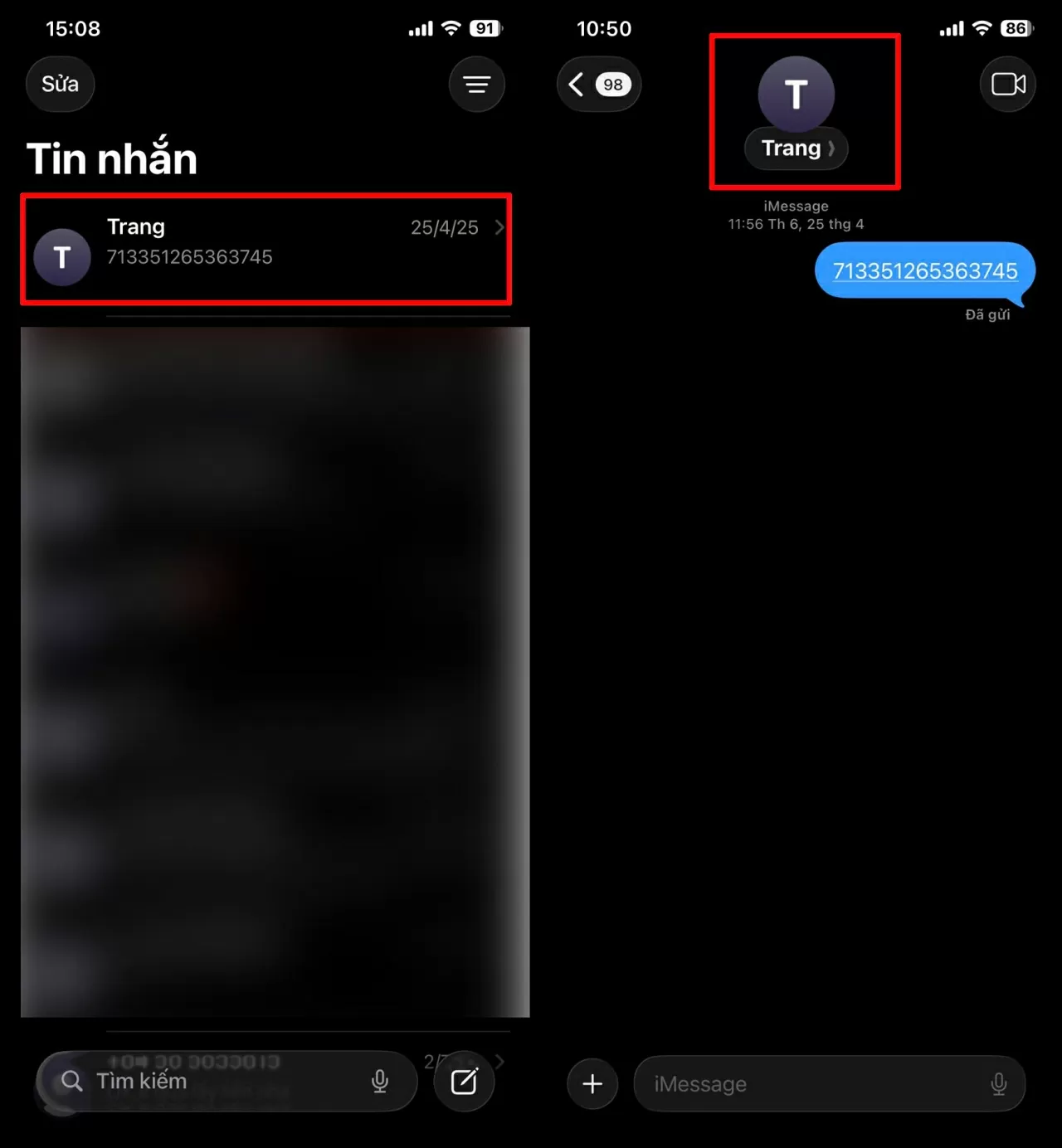 Tiếp theo, mở ứng dụng iMessage. Tiếp theo, mở ứng dụng iMessage.