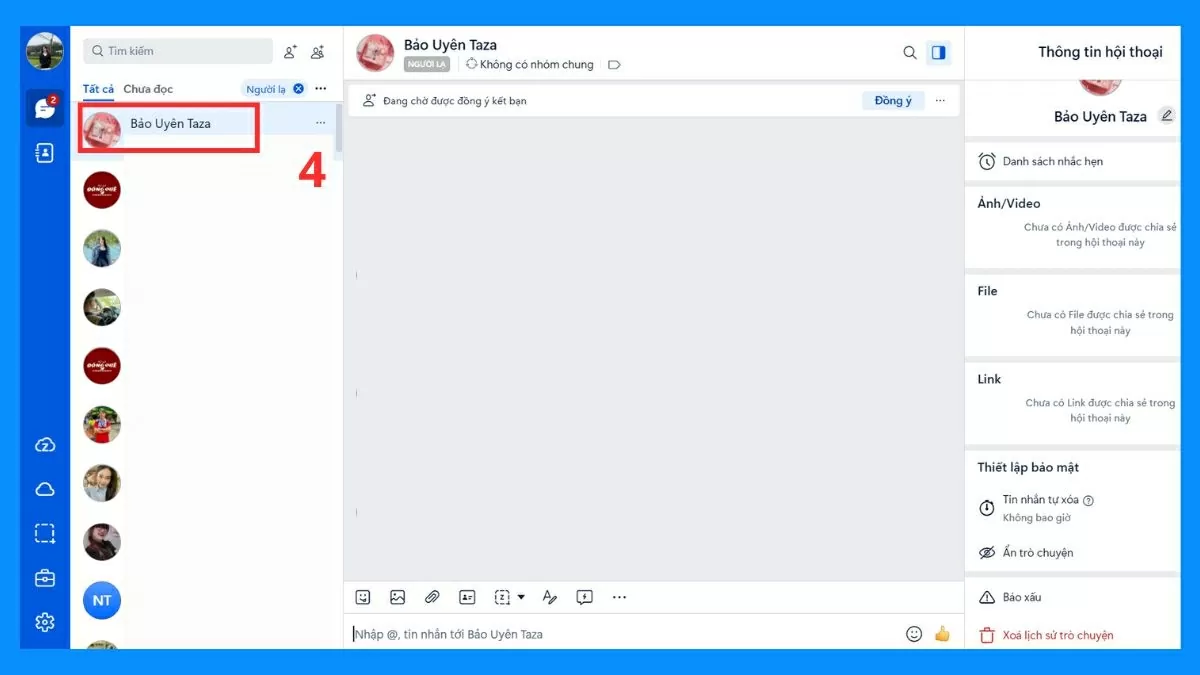  Mở và đọc tin nhắn.