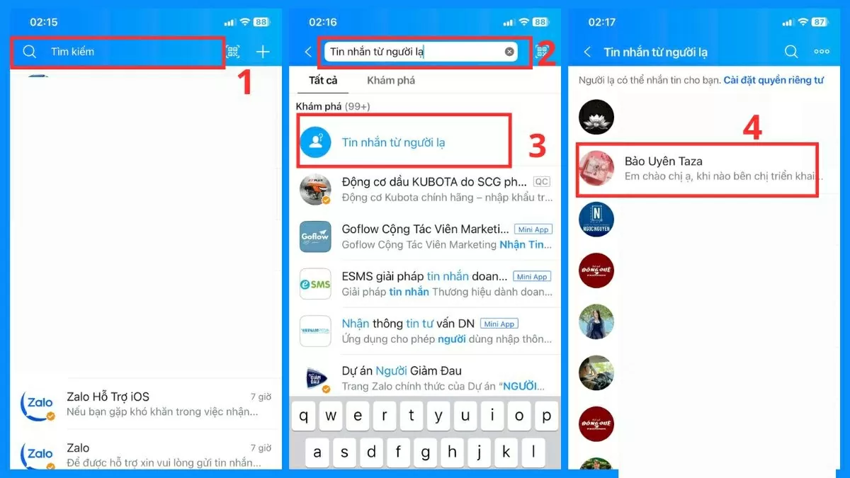 Cách xem tin nhắn người lạ trên Zalo chi tiết.