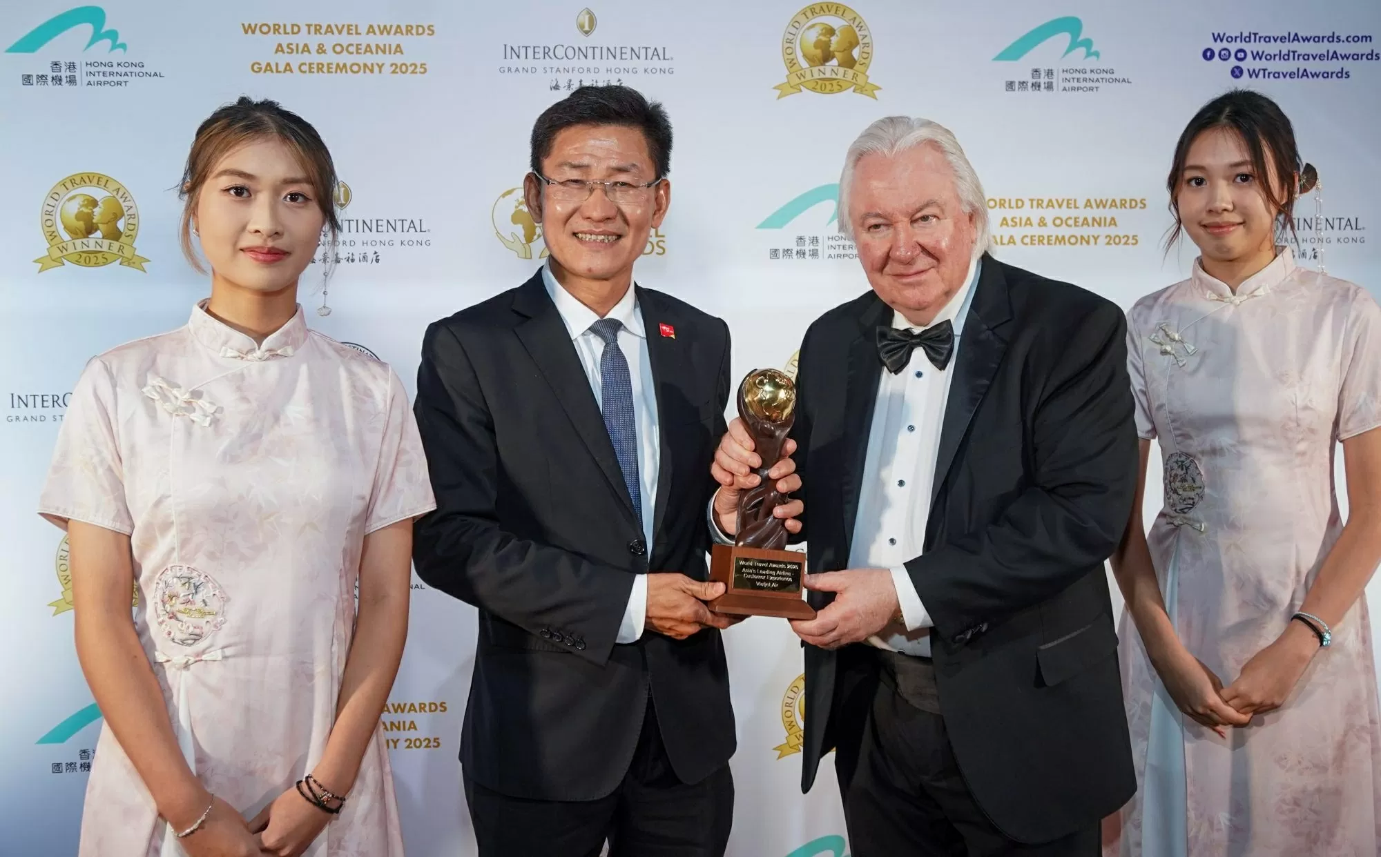 Vietjet tiếp tục là “Hãng hàng không hàng đầu châu Á về trải nghiệm khách hàng” do World Travel Awards trao năm 2025