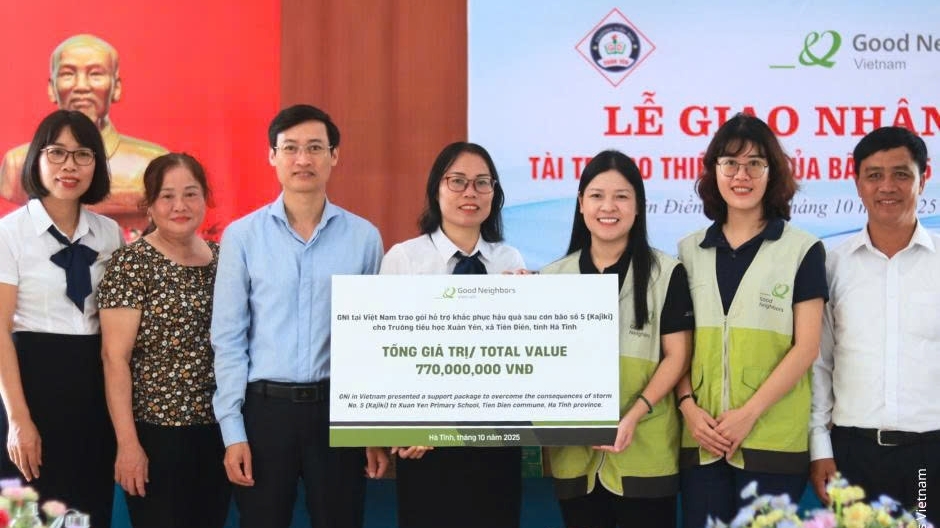 GNI hỗ trợ khắc phục hậu quả sau mưa bão: Chung tay vì môi trường học tập an toàn, chất lượng cho học sinh tại tỉnh Hà Tĩnh
