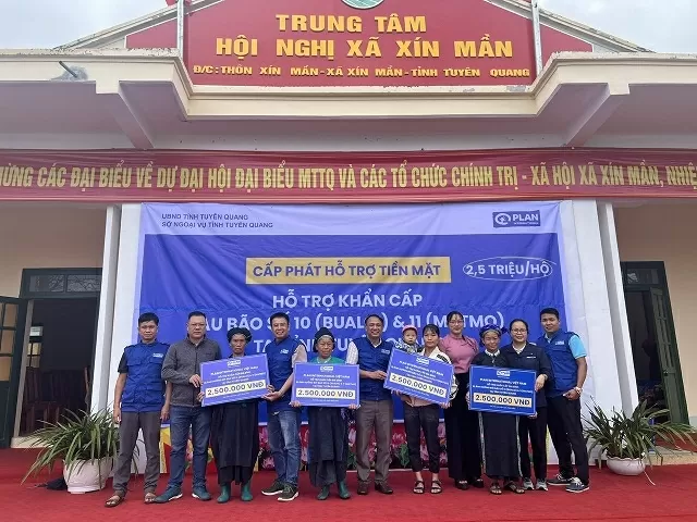 Hỗ trợ khẩn cấp người dân Tuyên Quang khắc phục hậu quả mưa lũ