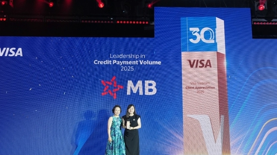 MB tiếp tục nhận bốn giải thưởng danh giá từ Visa