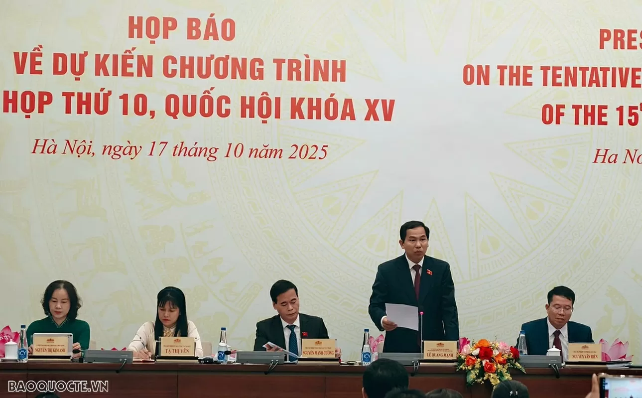 kỳ họp thứ 10 Quốc hội khóa XV. (Ảnh: Gia Thành)