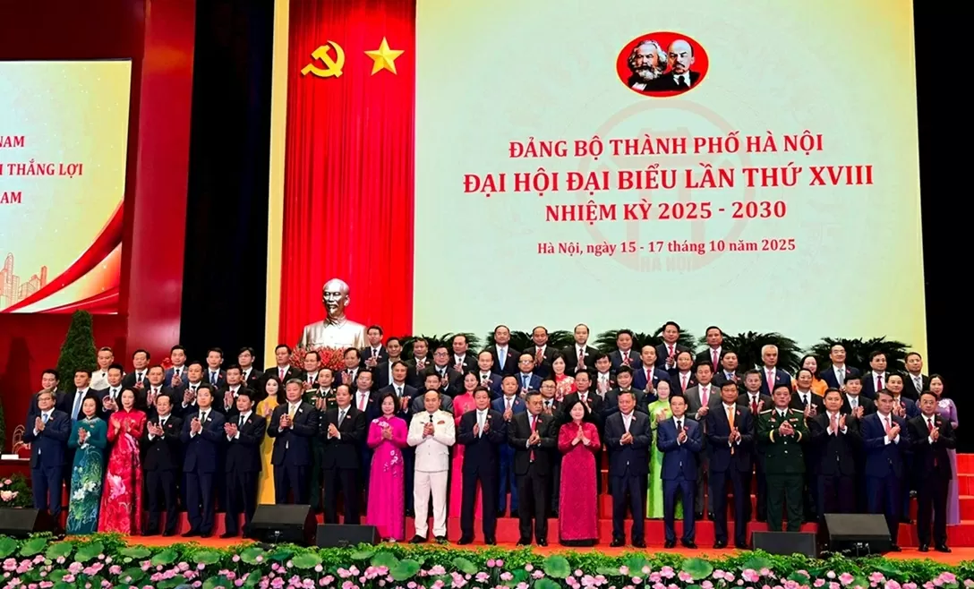Đại hội đại biểu Đảng bộ thành phố Hà Nội khóa XVIII thành công tốt đẹp Đại hội đại biểu Đảng bộ thành phố Hà Nội khóa XVIII thành công tốt đẹp