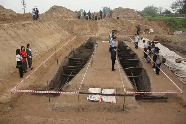 Hé lộ thuyền cổ Bắc Ninh có niên đại vào khoảng 1.600 đến 1.800 năm Hé lộ thuyền cổ Bắc Ninh có niên đại vào khoảng 1.600 đến 1.800 năm