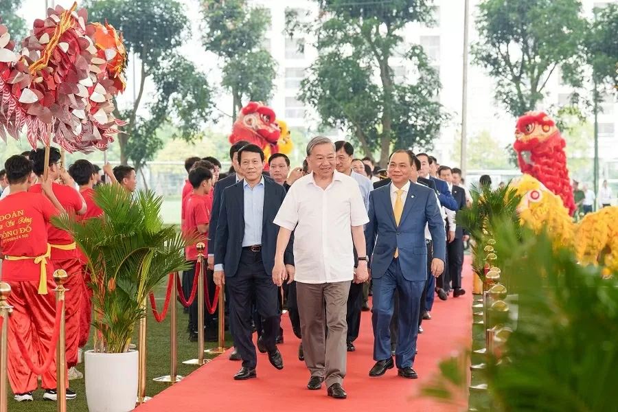 Tổng Bí thư Tô Lâm dự lễ khởi công xây dựng sân vận động mang tầm cỡ quốc tế tại Hưng Yên