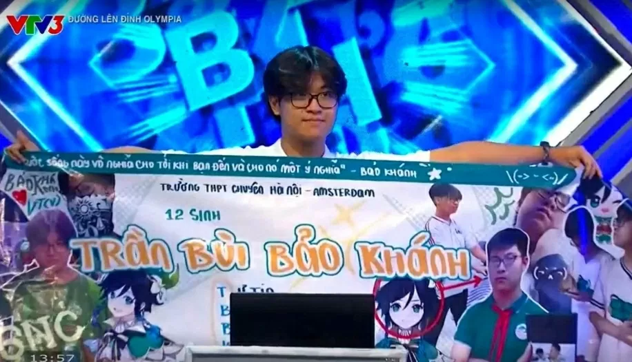 Nam sinh trường Chuyên Hà Nội - Amsterdam giành vé cuối vào Chung kết Đường lên đỉnh Olympia năm thứ 25