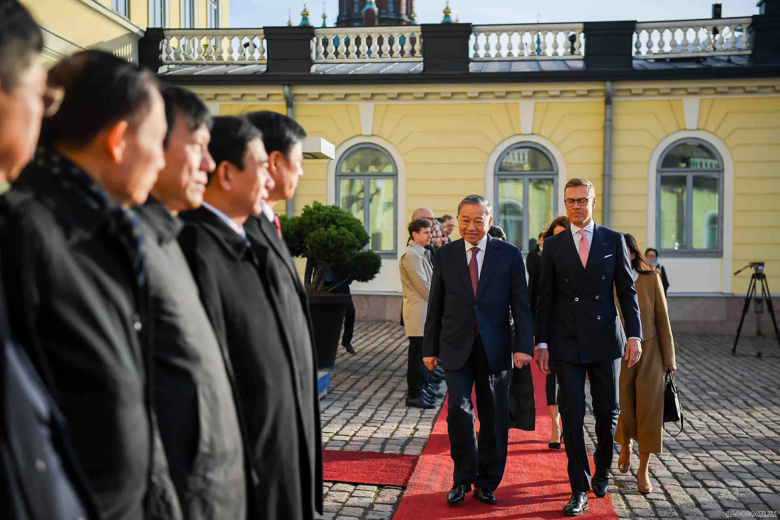 Lễ đón chính thức Tổng Bí thư Tô Lâm và Phu nhân tại Phần Lan Lễ đón chính thức Tổng Bí thư Tô Lâm và Phu nhân tại Phần Lan