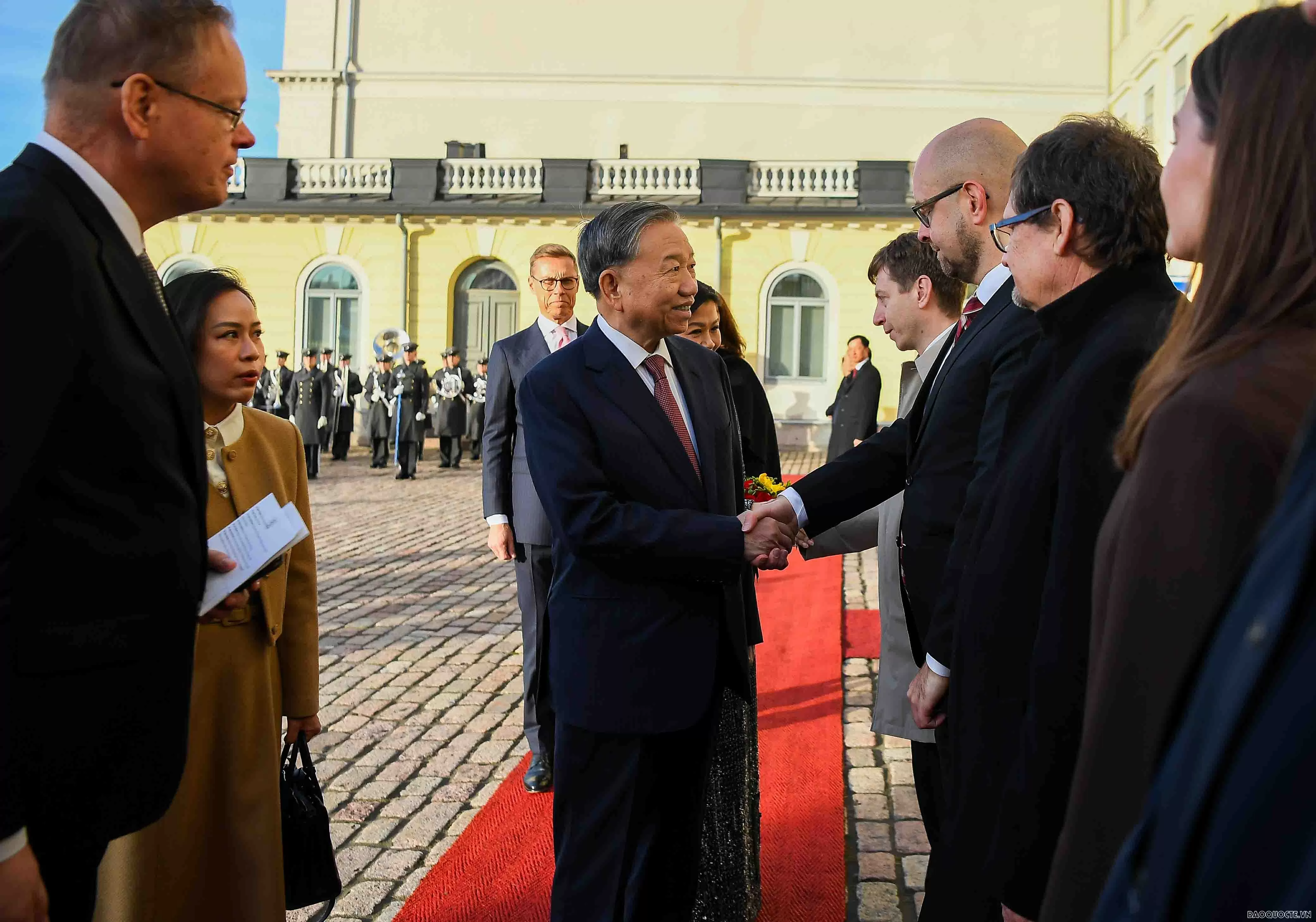 Lễ đón chính thức Tổng Bí thư Tô Lâm và Phu nhân tại Phần Lan