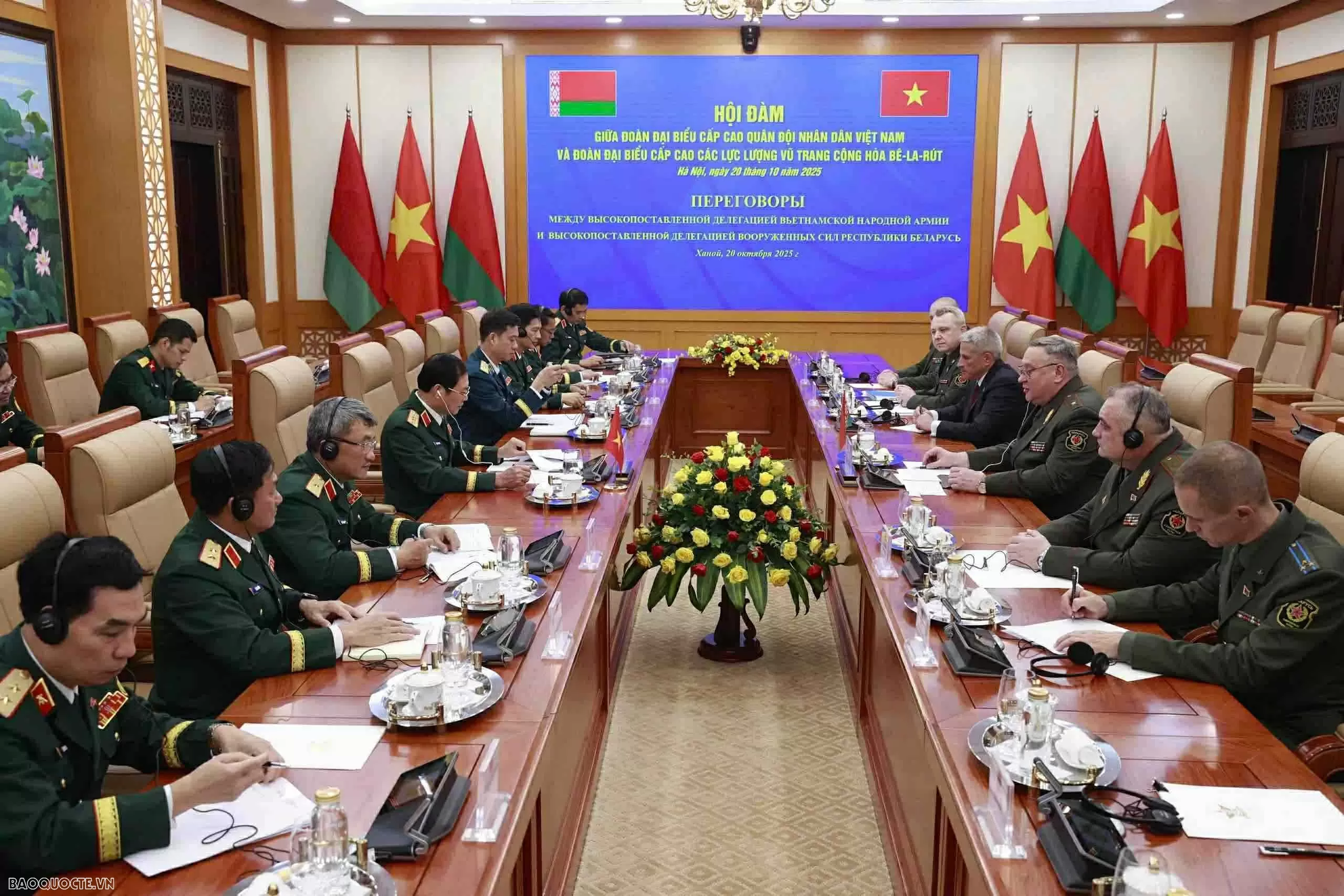 Tăng cường thúc đẩy hợp tác quốc phòng Việt Nam-Belarus Tăng cường thúc đẩy hợp tác quốc phòng Việt Nam-Belarus