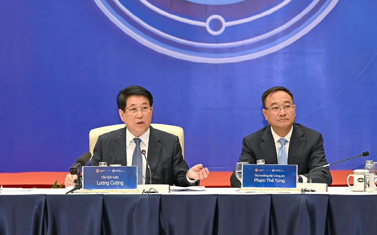 Chủ tịch nước Lương Cường phát biểu chỉ đạo. (Ảnh: Thủy Nguyên) Chủ tịch nước Lương Cường phát biểu chỉ đạo. (Ảnh: Thủy Nguyên)