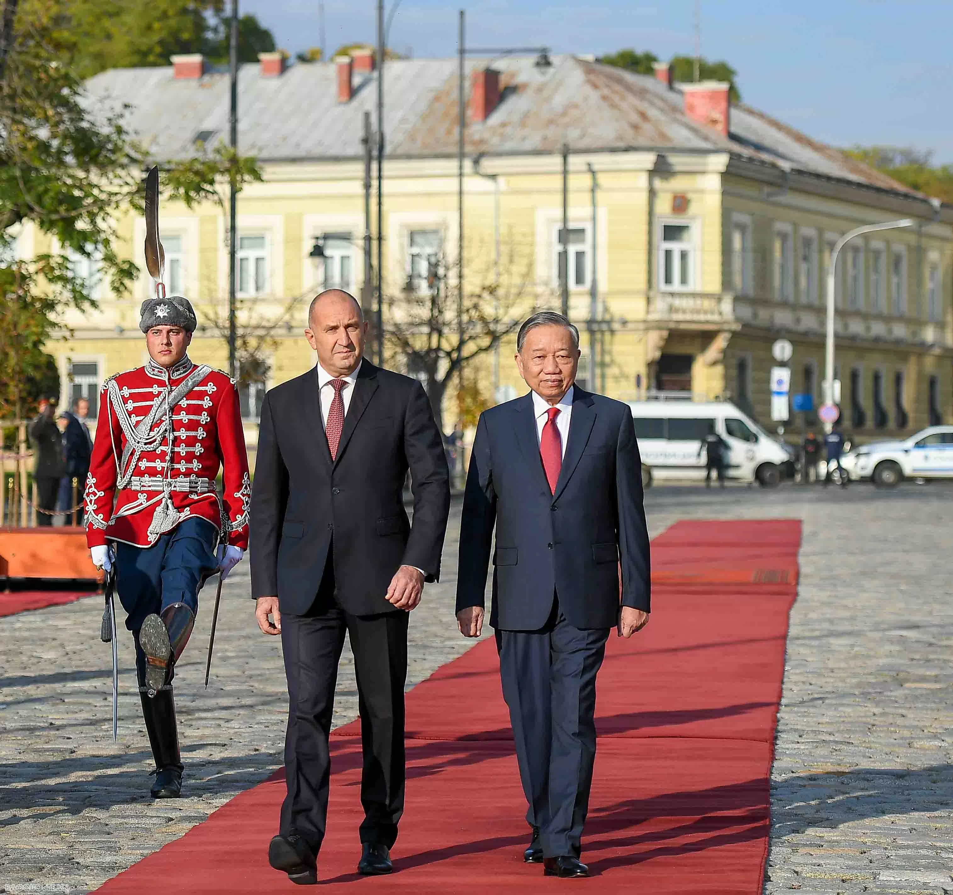 Lễ đón chính thức Tổng Bí thư Tô Lâm và Phu nhân tại Bulgaria Lễ đón chính thức Tổng Bí thư Tô Lâm và Phu nhân tại Bulgaria