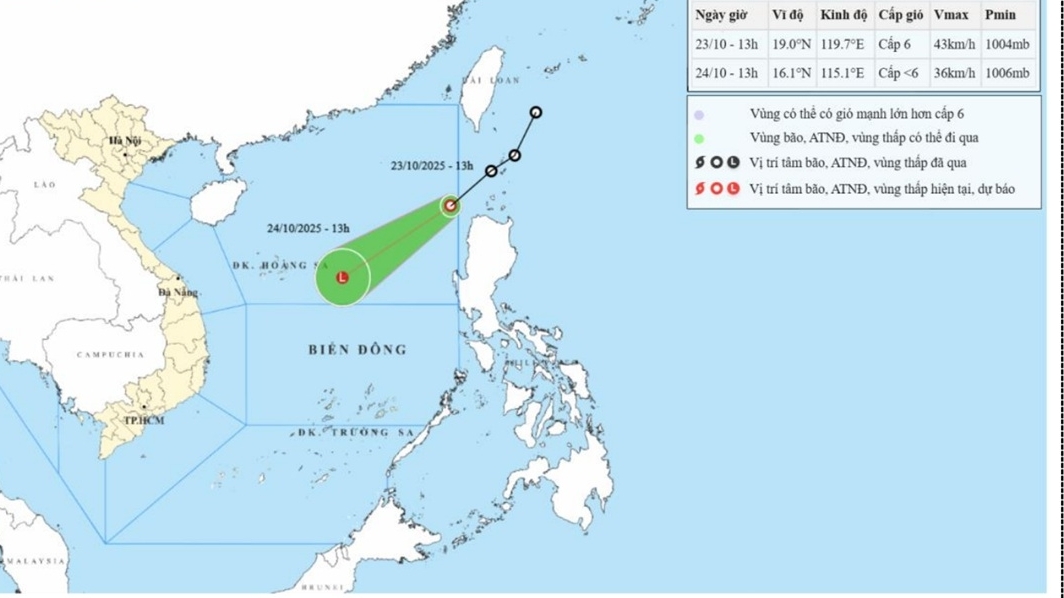ap thap nhiet doi di vao khu vuc bac bien dong cac tinh tu nghe an den khanh hoa chu dong ung pho