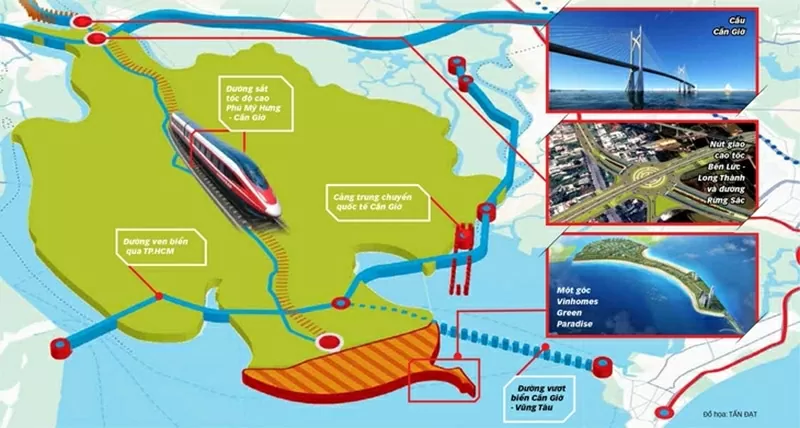 Hạ tầng – “cú hích” vàng cho thị trường bất động sản Cần Giờ.