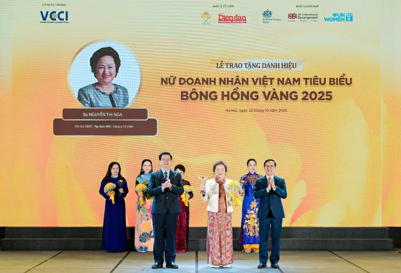 Madame Nguyễn Thị Nga - Chủ tịch Tập đoàn BRG lần thứ 6 vinh dự nhận danh hiệu TOP 10 “Nữ doanh nhân Việt Nam tiêu biểu – Bông hồng Vàng” Madame Nguyễn Thị Nga - Chủ tịch Tập đoàn BRG lần thứ 6 vinh dự nhận danh hiệu TOP 10 “Nữ doanh nhân Việt Nam tiêu biểu – Bông hồng Vàng”