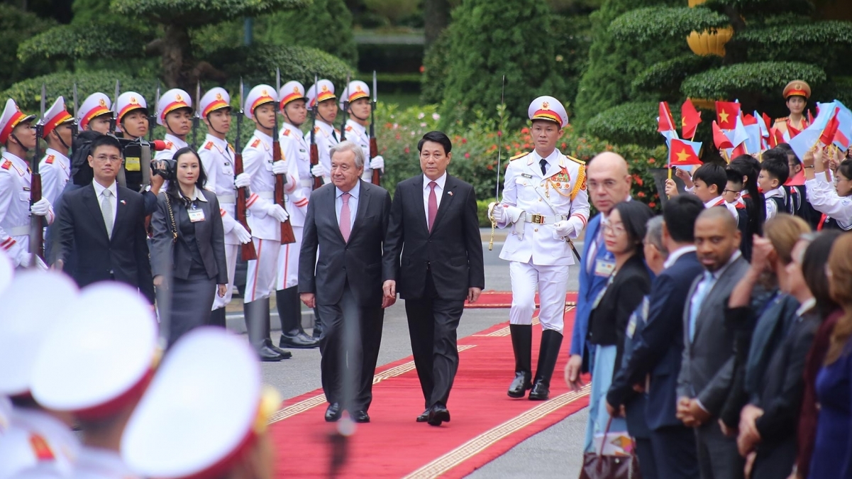 chu tich nuoc luong cuong chu tri le don chinh thuc tong thu ky lien hop quoc antonio guterres