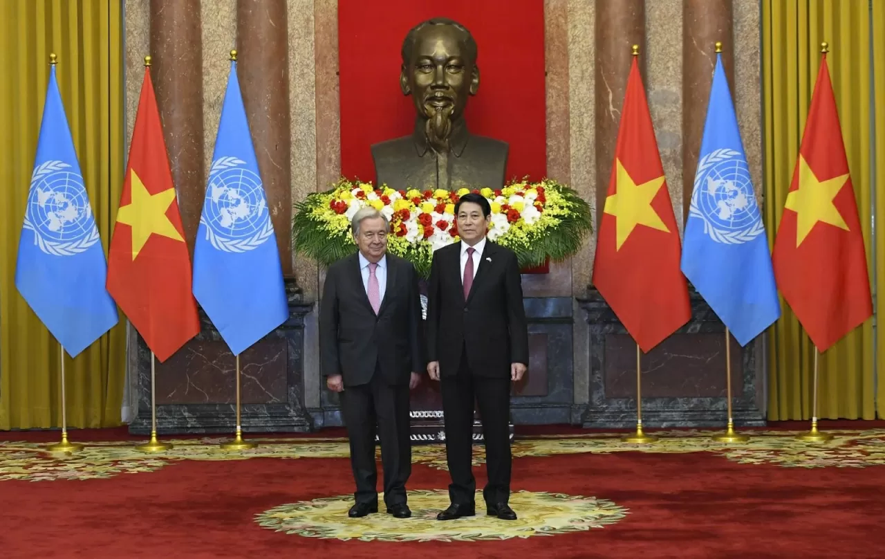 Đây là lần đầu tiên một địa danh Việt Nam được gắn với điều ước đa phương toàn cầu liên quan lĩnh vực được cộng đồng quốc tế rất quan tâm, đánh dấu mốc quan trọng trong lịch sử đối ngoại đa phương của Việt Nam và quan hệ đối tác Việt Nam-LHQ. (Ảnh: Thành Long)