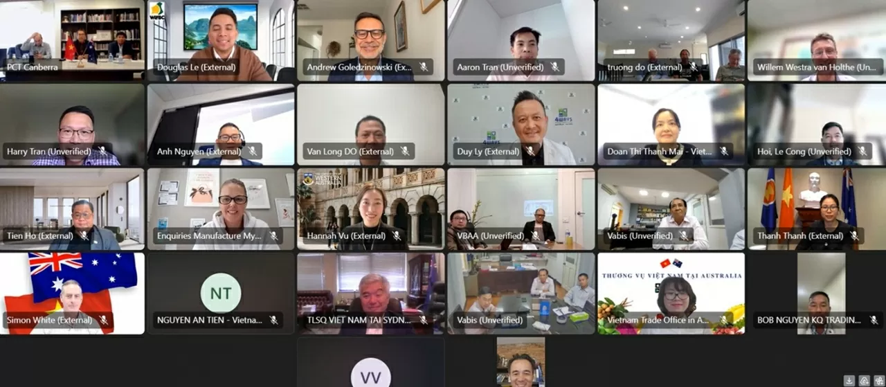 Gặp mặt trực tuyến các tổ chức kinh doanh Australia-Việt Nam tại Australia