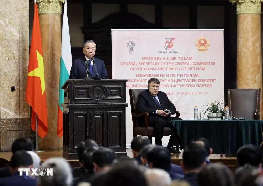 Tổng Bí thư Tô Lâm phát biểu chính sách tại Đại học Tổng hợp Sofia