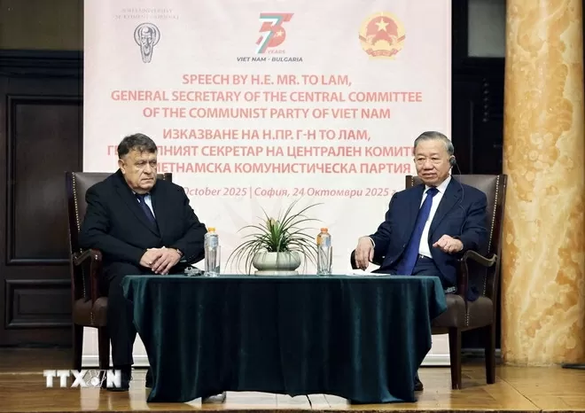 Tổng Bí thư Tô Lâm phát biểu chính sách tại Đại học Tổng hợp Sofia