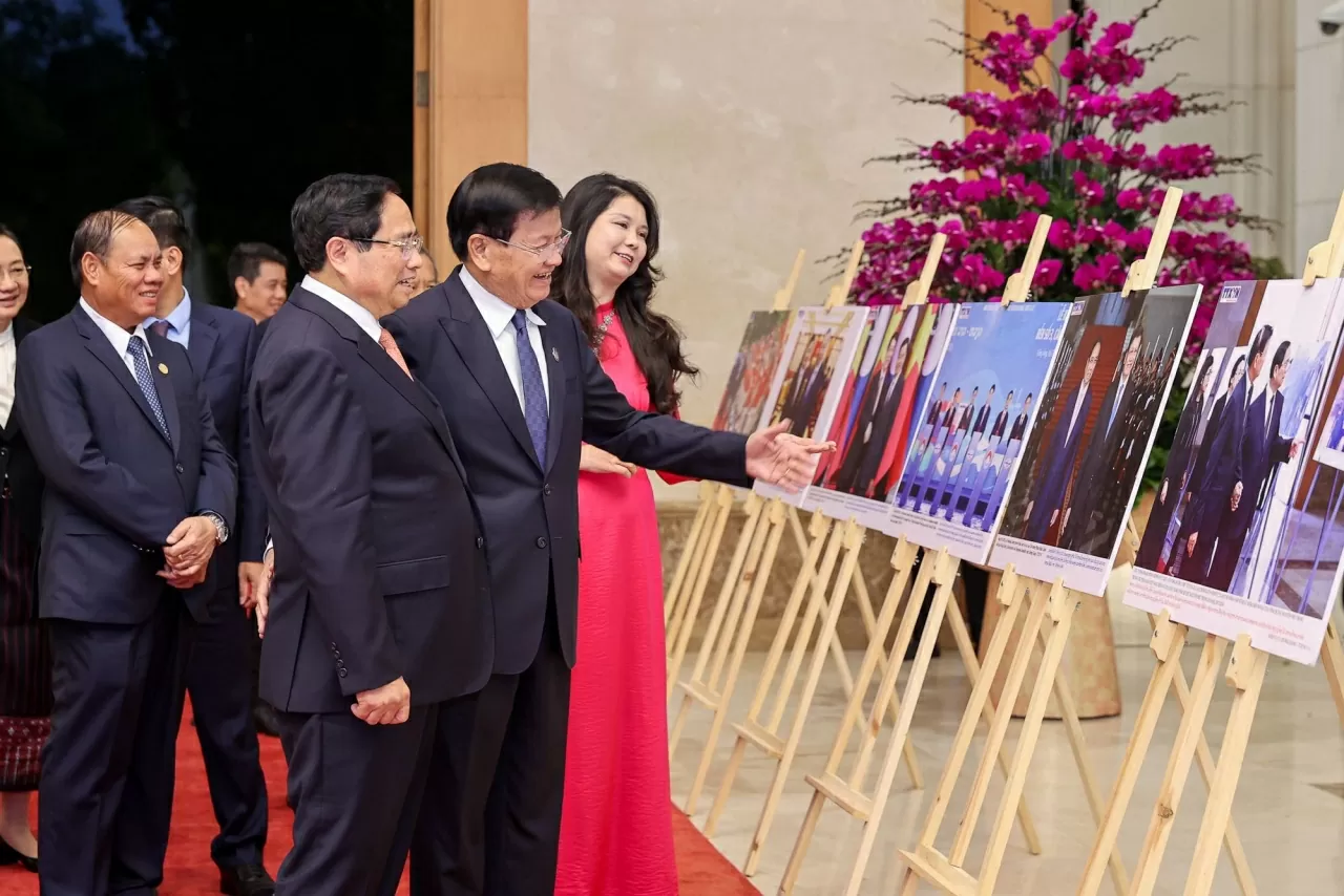 Thủ tướng Chính phủ Phạm Minh Chính tiếp Tổng Bí thư, Chủ tịch nước Lào Thongloun Sisoulith