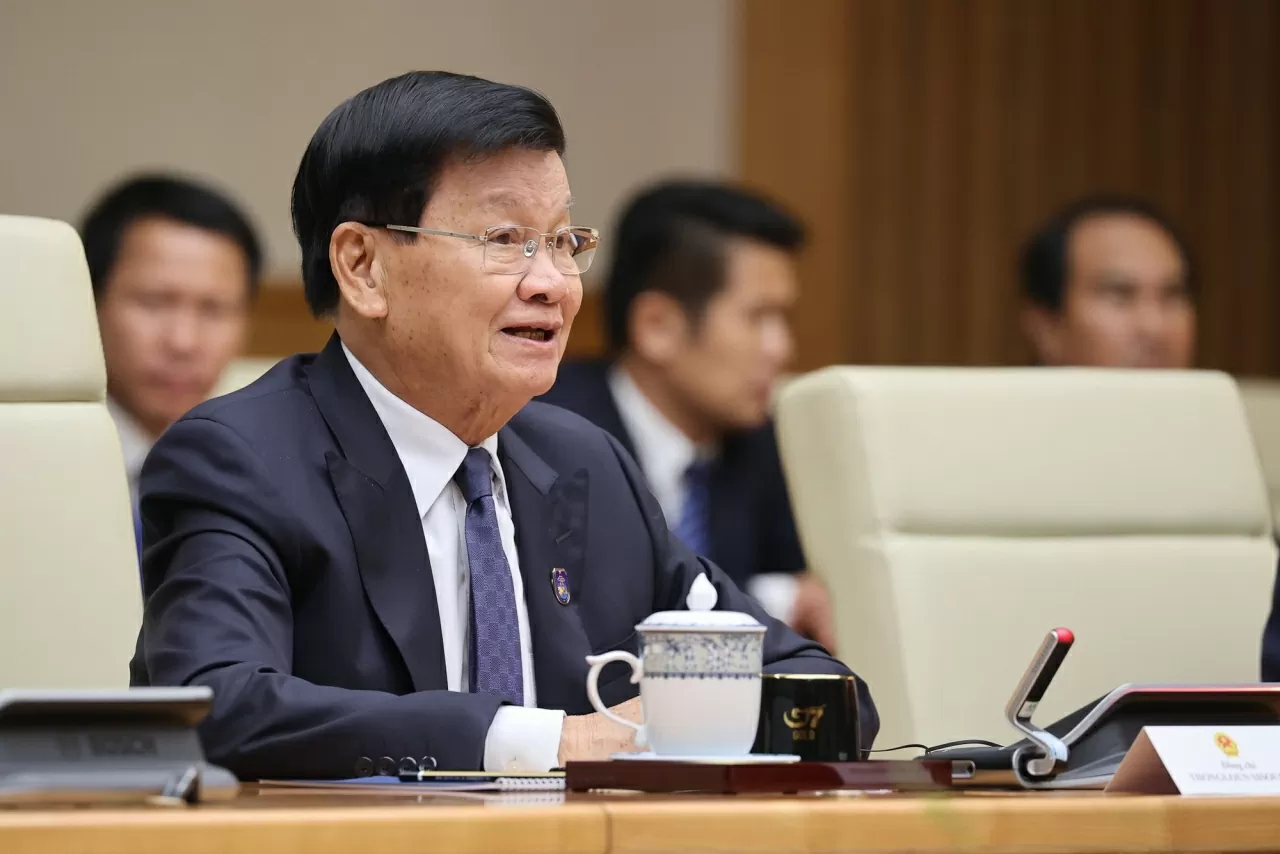 Thủ tướng Chính phủ Phạm Minh Chính tiếp Tổng Bí thư, Chủ tịch nước Lào Thongloun Sisoulith